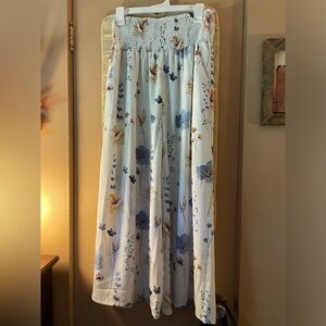 Flare floral boho pants